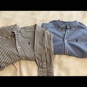 Boys Ralph Lauren 2 button down shirts